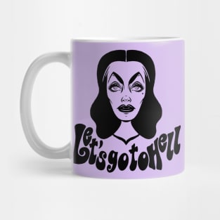 Vampira Let’s Go To Hell Mug